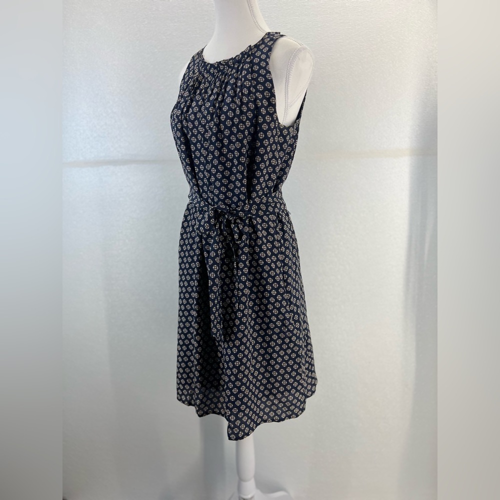 Madewell Knee Length Sheath Dress Navy Floral Patterned SIZE XS‎ - Picture 17 of 17